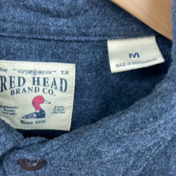 Red Head brand co grey flannel - Picture 2 of 3